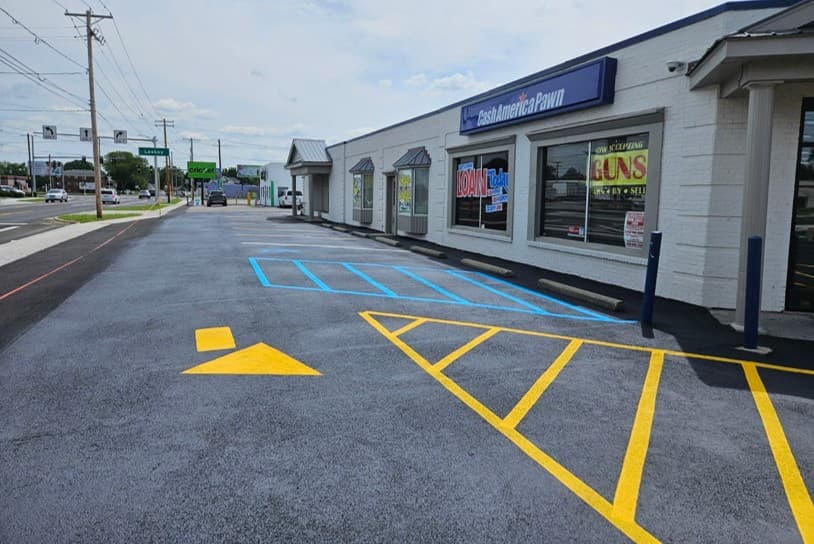 Parking Lot Striping Process